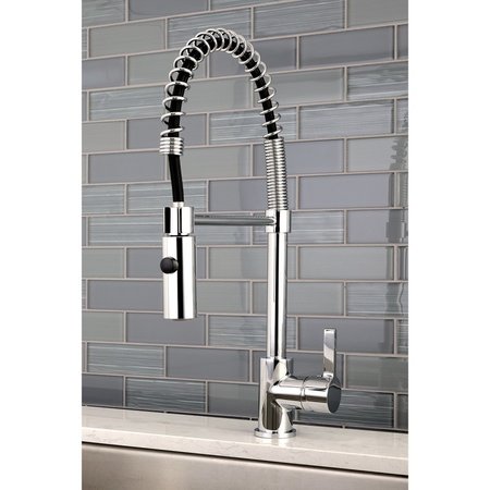 Gourmetier LS8771CTL Continental Single-Handle Pre-Rinse Kitchen Faucet, Chrome LS8771CTL